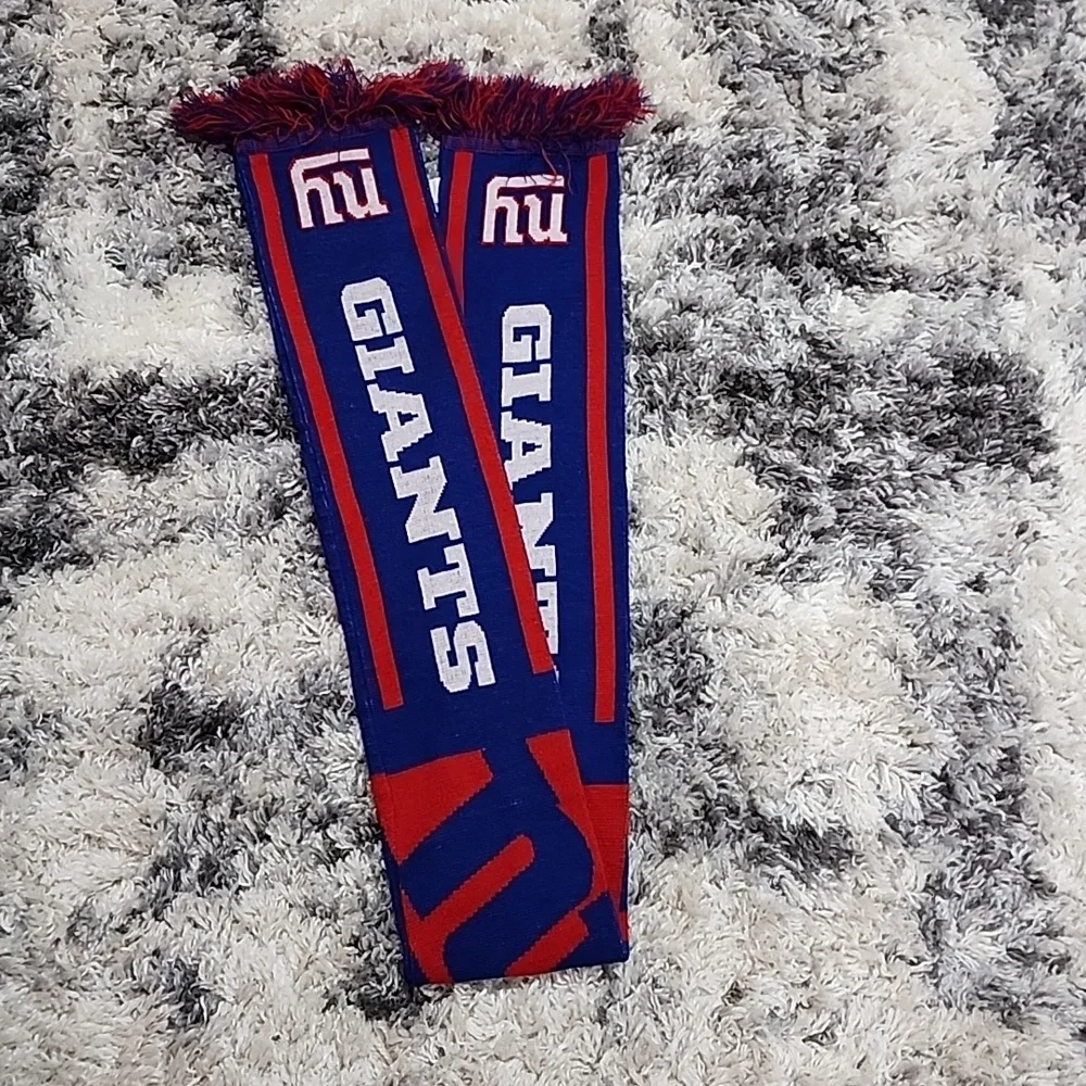 GIANTS  NY SCARF BLUE &RED